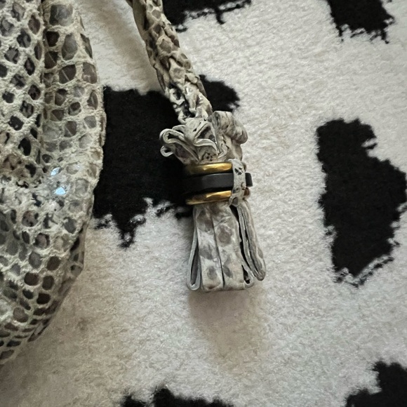Elliott Lucca | Leather Snakeskin Tote Bag - Picture 4 of 15
